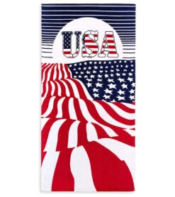 Dohler Usa Sun & Flag Beach Towel 30”X 60” -Swimwear Outlet 8668456288424 multicolor