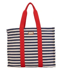 Sun N Sand Nautical Striped Square Shoulder Tote -Swimwear Outlet 8668503015592 2t