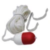KEMP USA 30' Throw Rope With Float & Ring Buoy Holder -Swimwear Outlet 8668537946280 white 1a