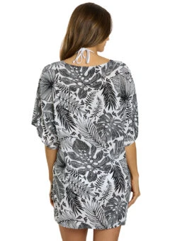 Jantzen Women's Forest Blast Celia Tunic Cover Up 13 Jantzen Women's Forest Blast Celia Tunic Cover Up -Swimwear Outlet 8671113937064 white 3a