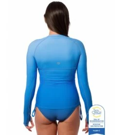 Jantzen X BloqUV Women's Infinity UPF 50+ Drawstring Top -Swimwear Outlet 8671124390056 pantheonblue 3a