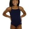 TYR Girls' Solid Durafast Elite Addy Diamondfit One Piece Swimsuit (Little Kid, Big Kid) -Swimwear Outlet 8671242027176 2t