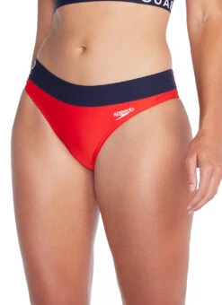 Speedo Women's Guard Classic Bikini Bottom -Swimwear Outlet 8672562643112 teamred 1a