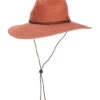 Wallaroo Women's Sanibel Wide Brim Straw Hat -Swimwear Outlet 8678228689064 coral 1a
