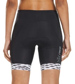 2XU Women's Compression Tri Short 27 2XU Women's Compression Tri Short -Swimwear Outlet 8680470413480 blackblackwhitelines 3a