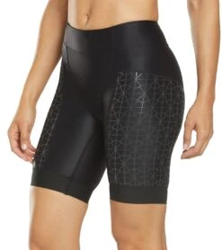 TYR Women's 8" Competitor Tri Short -Swimwear Outlet 8680742650024 blkblk 5a