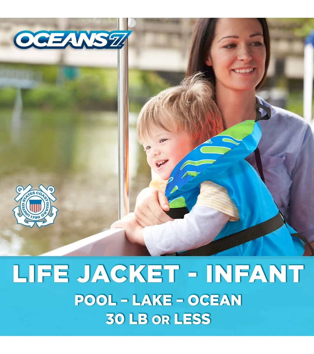 Aqua Leisure Infant Life Jacket USGA Approved (30 Lbs Or Less) 18 Aqua Leisure Infant Life Jacket USGA Approved (30 Lbs Or Less) - Image 16
