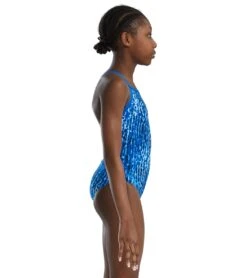 TYR Girls' Atolla Diamondfit One Piece Swimsuit 41 TYR Girls' Atolla Diamondfit One Piece Swimsuit -Swimwear Outlet 8682068902056 blue 2a