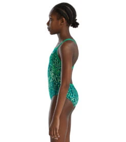 TYR Girls' Atolla Diamondfit One Piece Swimsuit 25 TYR Girls' Atolla Diamondfit One Piece Swimsuit -Swimwear Outlet 8682068902056 green 4a