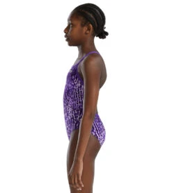 TYR Girls' Atolla Diamondfit One Piece Swimsuit 31 TYR Girls' Atolla Diamondfit One Piece Swimsuit -Swimwear Outlet 8682068902056 purple 4a