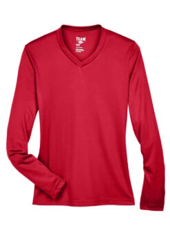 Team 365 Women's Zone Performance Long Sleeve T-Shirt 32 Team 365 Women's Zone Performance Long Sleeve T-Shirt -Swimwear Outlet 8683185832104 sportred
