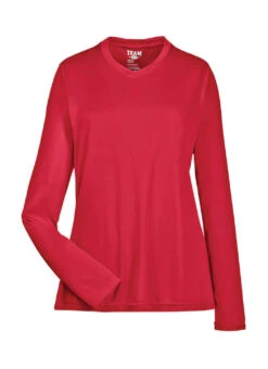Team 365 Women's Zone Performance Long Sleeve T-Shirt 39 Team 365 Women's Zone Performance Long Sleeve T-Shirt -Swimwear Outlet 8683185832104 sportred 7a