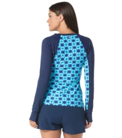 Beach House Women's Tropical Grid Ava Long Sleeve Rash Guard 12 Beach House Women's Tropical Grid Ava Long Sleeve Rash Guard -Swimwear Outlet 8683645862056 multi 3a