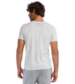 TYR Unisex Ulltasoft Lightweight Big Logo Tech T-Shirt -Swimwear Outlet 8683660607656 ashheather 3a