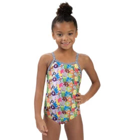 Dolfin Girls' Alphabet Printed One Piece Swimsuit (Toddler, Little Kid) 31 Dolfin Girls' Alphabet Printed One Piece Swimsuit (Toddler, Little Kid) -Swimwear Outlet 8690812190888 2t
