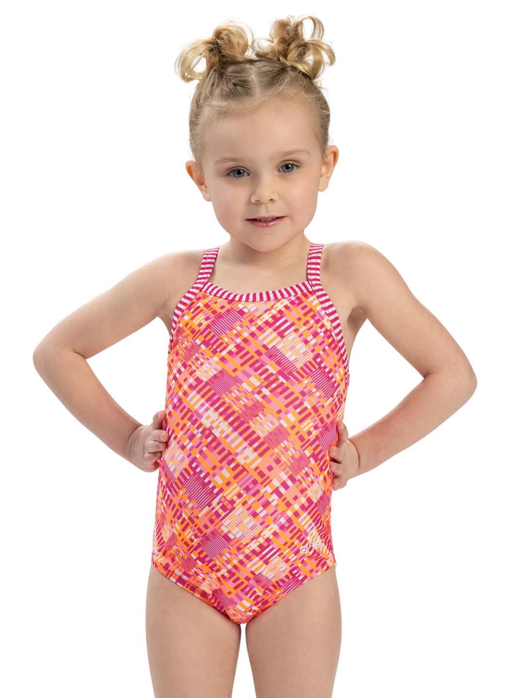 Dolfin Girls' Alphabet Printed One Piece Swimsuit (Toddler, Little Kid) 4 Dolfin Girls' Alphabet Printed One Piece Swimsuit (Toddler, Little Kid) - Image 2