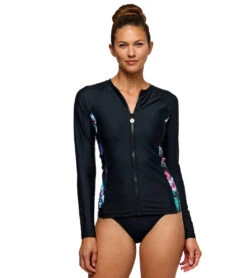 Next By Athena Women's Detox Polynesian Paradise Long Sleeve Rash Guard 17 Next By Athena Women's Detox Polynesian Paradise Long Sleeve Rash Guard -Swimwear Outlet 8696508907688 2t