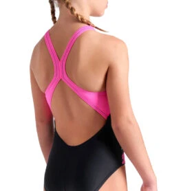 Arena Girls' Rhythm V Back One Piece Swimsuit (Little Kid, Big Kid) 14 Arena Girls' Rhythm V Back One Piece Swimsuit (Little Kid, Big Kid) -Swimwear Outlet 8713312665768 blackmultiblackshockingpink 5a