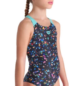 Arena Girls' Confetti Pro Back One Piece Swimsuit (Little Kid, Big Kid) 27 Arena Girls' Confetti Pro Back One Piece Swimsuit (Little Kid, Big Kid) -Swimwear Outlet 8713312698536 blackmultiwater 4a