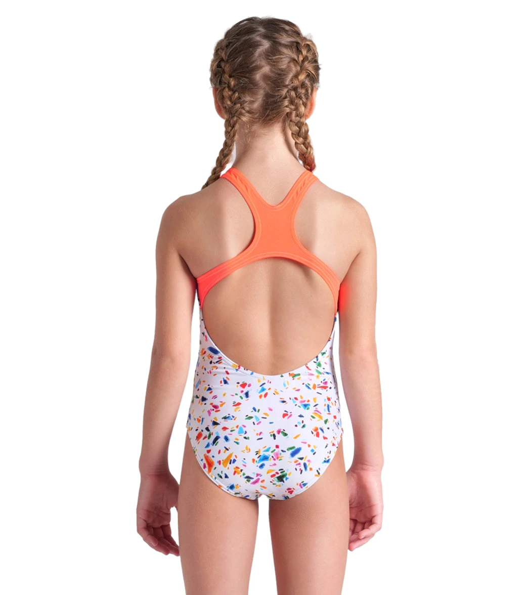 Arena Girls' Confetti Pro Back One Piece Swimsuit (Little Kid, Big Kid) 4 Arena Girls' Confetti Pro Back One Piece Swimsuit (Little Kid, Big Kid) - Image 2