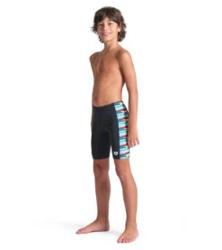 Arena Boys' Racing Stripe Jammer Swimsuit (Little Kid, Big Kid) 26 Arena Boys' Racing Stripe Jammer Swimsuit (Little Kid, Big Kid) -Swimwear Outlet 8713316073640 blackblackmulti 3a