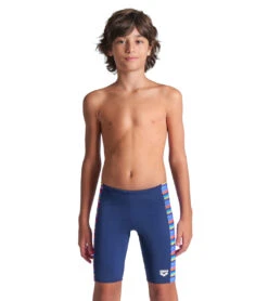 Arena Boys' Racing Stripe Jammer Swimsuit (Little Kid, Big Kid) 23 Arena Boys' Racing Stripe Jammer Swimsuit (Little Kid, Big Kid) -Swimwear Outlet 8713316073640 navynavymulti