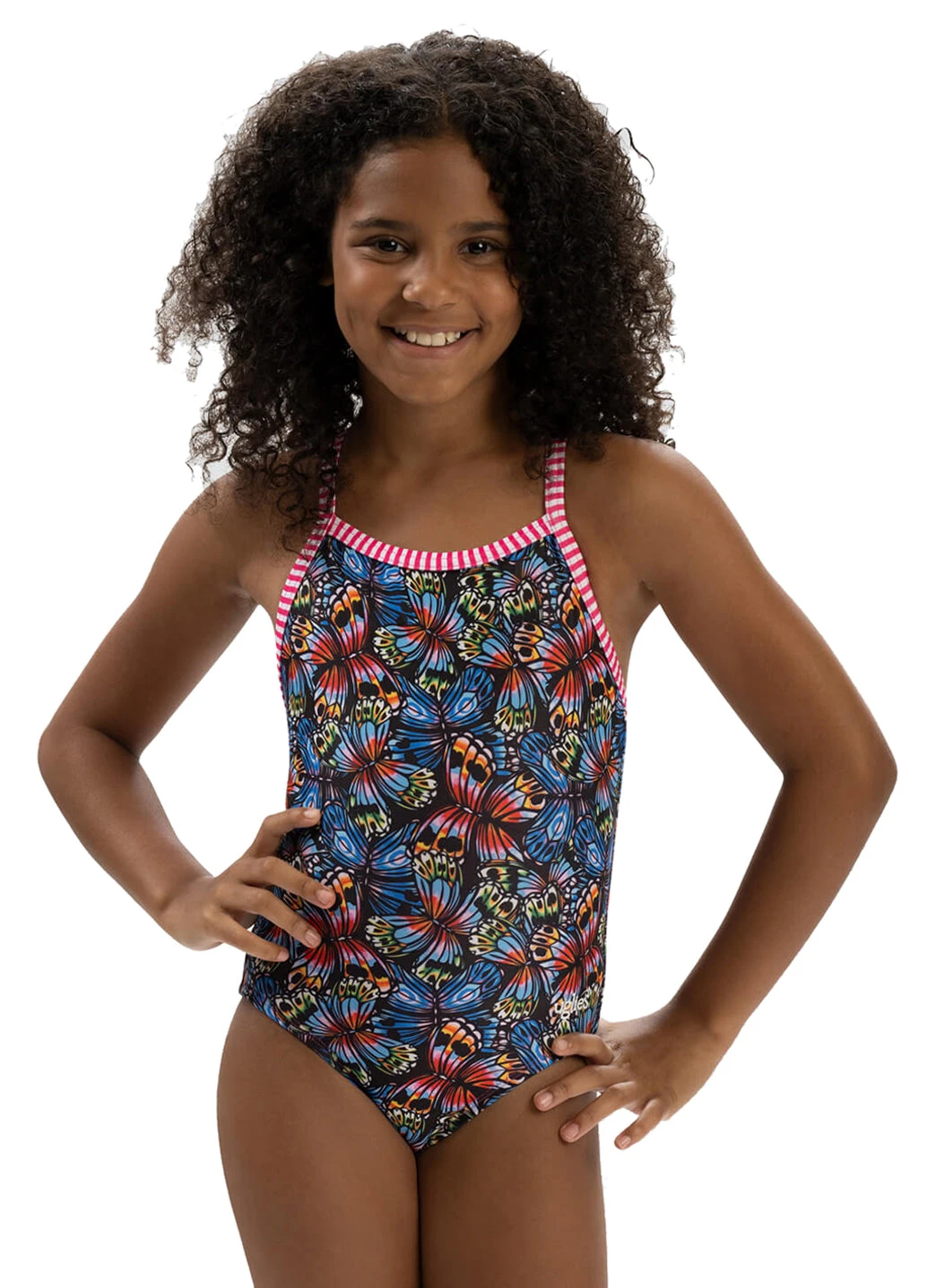 Dolfin Uglies Girls' Flutter By Print One Piece Swimsuit (Big Kid) 5 Dolfin Uglies Girls' Flutter By Print One Piece Swimsuit (Big Kid) - Image 3