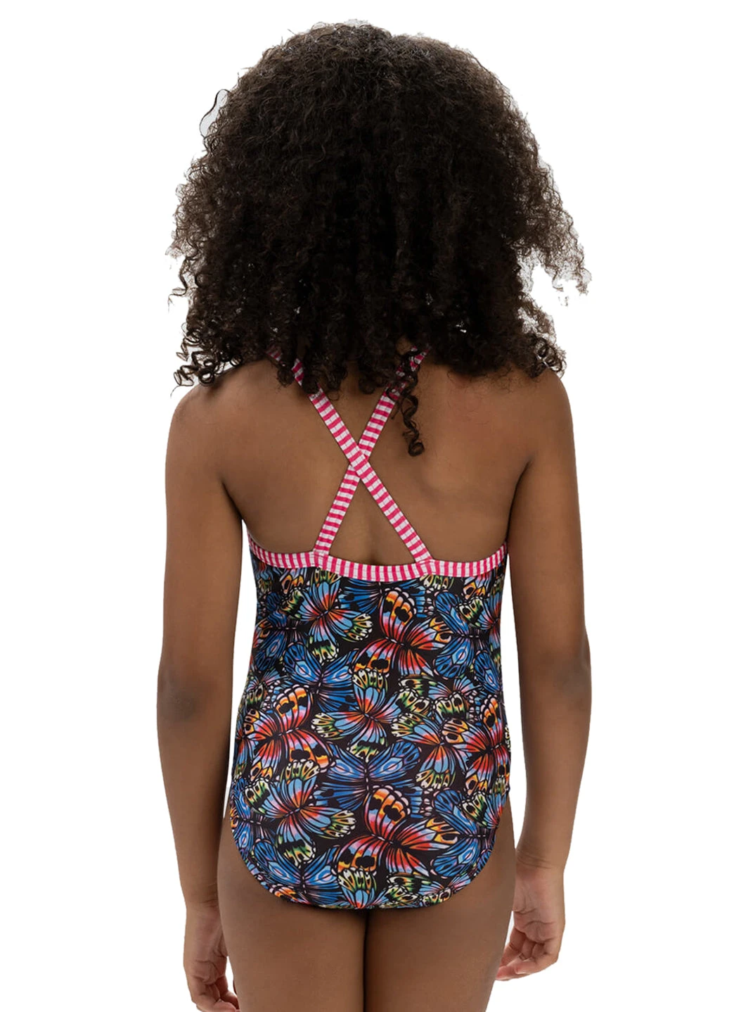 Dolfin Uglies Girls' Flutter By Print One Piece Swimsuit (Big Kid) 6 Dolfin Uglies Girls' Flutter By Print One Piece Swimsuit (Big Kid) - Image 4