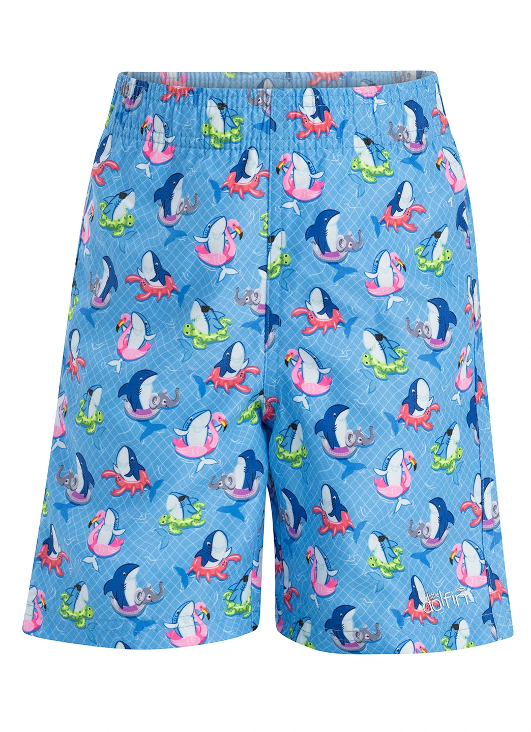 Dolfin Boys' Fin Floats Print Swim Trunks (Toddler, Little Kid) 6 Dolfin Boys' Fin Floats Print Swim Trunks (Toddler, Little Kid) - Image 4
