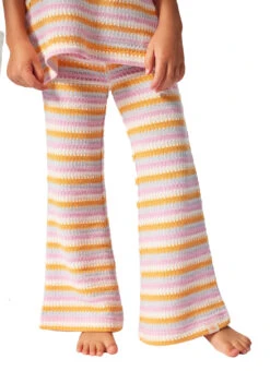 Rip Curl Girls' Rainbow Tide Stripe Pant (Toddler, Little Kid)