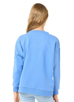 Rip Curl Girls' Bliss Crew Neck Sweatshirt (Big Kid) 14 Rip Curl Girls' Bliss Crew Neck Sweatshirt (Big Kid) -Swimwear Outlet 8721725554856 blue 3a