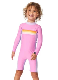 Rip Curl Girls' Rainbow Tide UPF 50+ Long Sleeve Springsuit (Toddler, Little Kid)