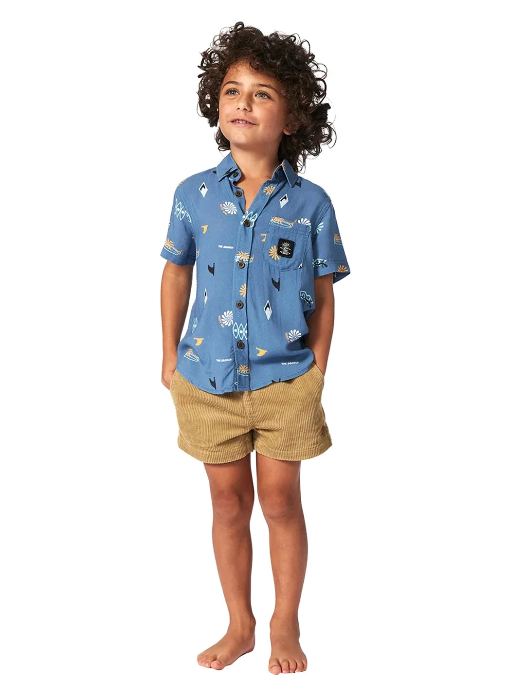 Rip Curl Boy's Grom Energy Short Sleeve Button Down Shirt (Toddler, Little Kid) 8 Rip Curl Boy's Grom Energy Short Sleeve Button Down Shirt (Toddler, Little Kid) - Image 6