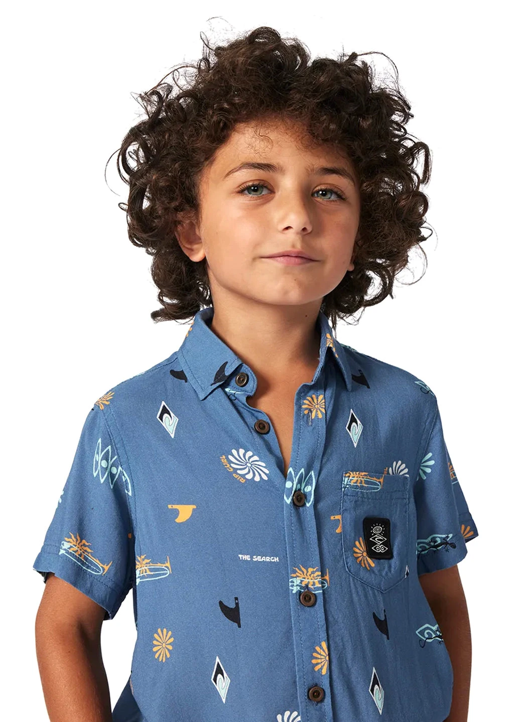 Rip Curl Boy's Grom Energy Short Sleeve Button Down Shirt (Toddler, Little Kid) 9 Rip Curl Boy's Grom Energy Short Sleeve Button Down Shirt (Toddler, Little Kid) - Image 7