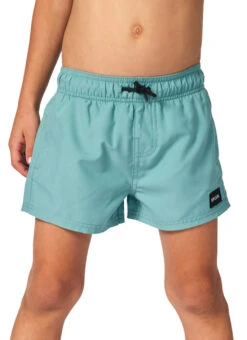 Rip Curl Boys' Offset Volley Shorts (Toddler, Little Kid) -Swimwear Outlet 8721733091496 bluelagoon 1a