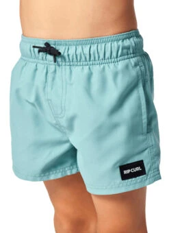 Rip Curl Boys' Offset Volley Shorts (Toddler, Little Kid) -Swimwear Outlet 8721733091496 bluelagoon 2a