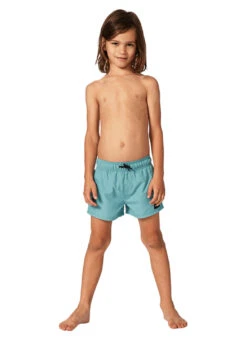 Rip Curl Boys' Offset Volley Shorts (Toddler, Little Kid) -Swimwear Outlet 8721733091496 bluelagoon 4a