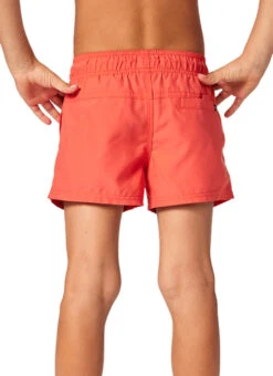 Rip Curl Boys' Offset Volley Shorts (Toddler, Little Kid) -Swimwear Outlet 8721733091496 washedred 2a