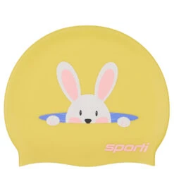 Sporti Bunny Surprise Silicone Swim Cap 10 Sporti Bunny Surprise Silicone Swim Cap -Swimwear Outlet 8726578888872 yellow
