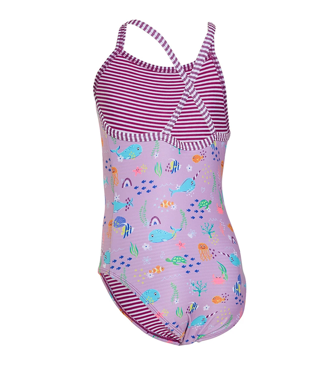 Dolfin Uglies Girls' Noire Printed One Piece Swimsuit (Big Kid) 12 Dolfin Uglies Girls' Noire Printed One Piece Swimsuit (Big Kid) - Image 10