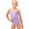 Dolfin Uglies Girls' Noire Printed One Piece Swimsuit (Big Kid) 1 Dolfin Uglies Girls' Noire Printed One Piece Swimsuit (Big Kid) -Swimwear Outlet 8740912365736 noire 1a
