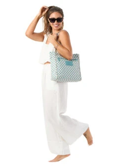 ALOHA Go-To Petite Checker Beach Tote 11 ALOHA Go-To Petite Checker Beach Tote -Swimwear Outlet 8748932563112 tidesandstone 2a
