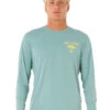 Rip Curl Men's Icons Surflite UPF Long Sleeve Surf Shirt 1 Rip Curl Men's Icons Surflite UPF Long Sleeve Surf Shirt -Swimwear Outlet 8758778691752 bluelagoon 1a