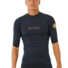 Rip Curl Men's Dawn Patrol UPF Short Sleeve Rash Guard 2 Rip Curl Men's Dawn Patrol UPF Short Sleeve Rash Guard -Swimwear Outlet 8758797238440 navymarle