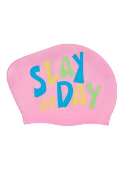 Sporti Slay All Day Long Hair Bun Silicone Swim Cap 11 Sporti Slay All Day Long Hair Bun Silicone Swim Cap -Swimwear Outlet 8768251363496 slayallday 2a