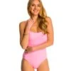 Anne Cole Swimwear Live In Color Classic Lingerie One Piece Swimsuit -Swimwear Outlet 8778414784680 ballerinapink 1a