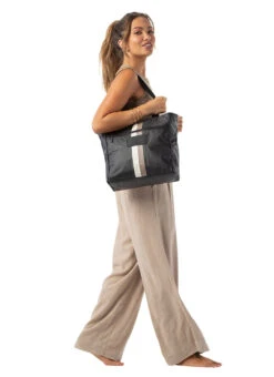 ALOHA Go-To Le Voyageur Beach Tote -Swimwear Outlet 8786281136296 caffeblack 2a