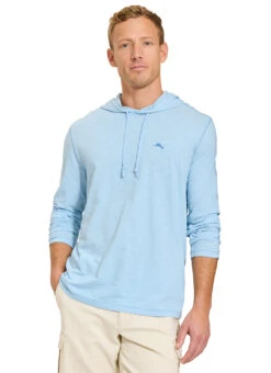 Tommy Bahama Men's Bali Beach Long Sleeve Hoodie 27 Tommy Bahama Men's Bali Beach Long Sleeve Hoodie -Swimwear Outlet 8809105064104 chambrayblue 1a