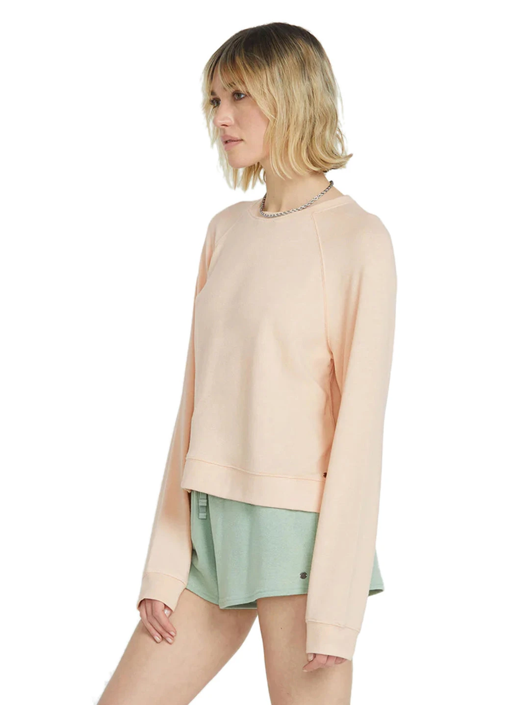 Volcom Women's Solid Lil Frenchie Long Sleeve Raglan Pullover 12 Volcom Women's Solid Lil Frenchie Long Sleeve Raglan Pullover - Image 10