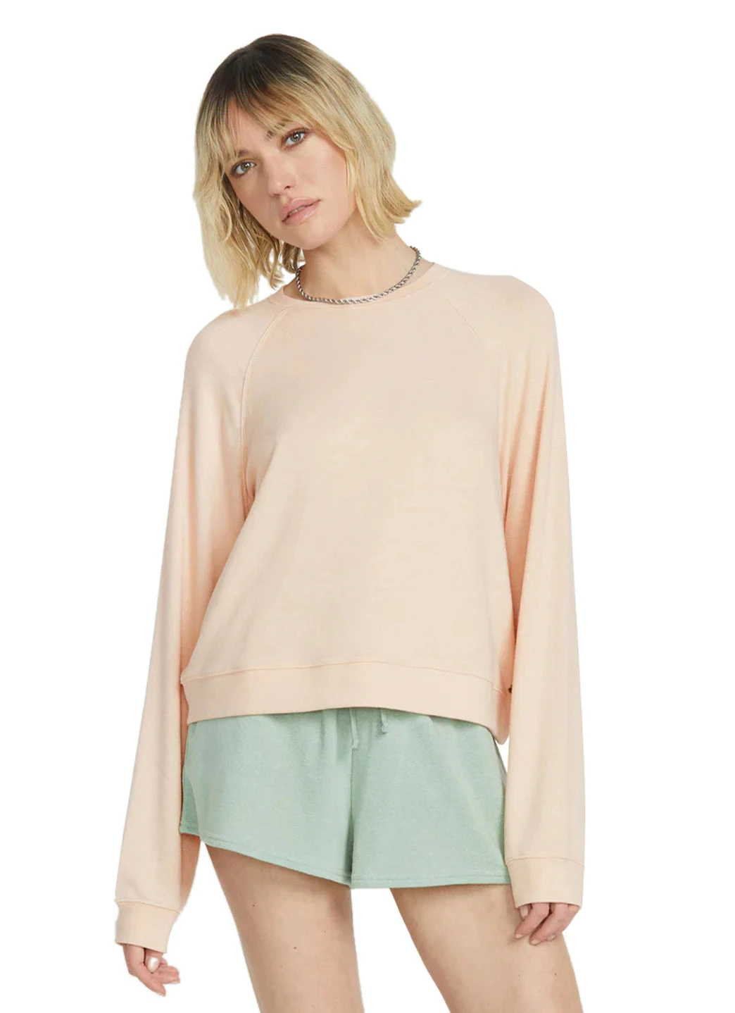 Volcom Women's Solid Lil Frenchie Long Sleeve Raglan Pullover 10 Volcom Women's Solid Lil Frenchie Long Sleeve Raglan Pullover - Image 8